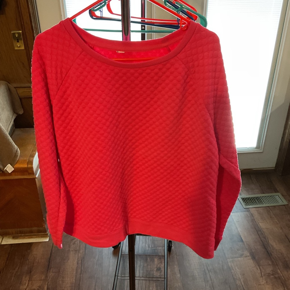 Liz Claiborne Pink Quilted Sweatshirt